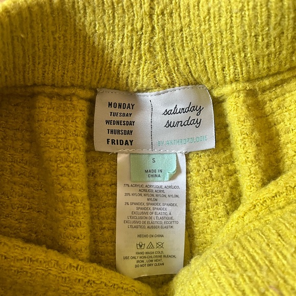 Saturday Sunday by Anthropologie yellow sleep outfit.. - Picture 5 of 6